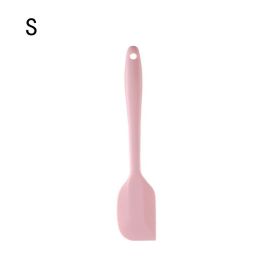 1pc All-in-One Silicone Scraper & Spatula | Heat-Resistant Baking Tool (Color: Nordic Pink, size: small)