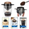 1 Pc Portable Foldable Stainless Steel Coffee Filter | Reusable Pour-Over Dripper