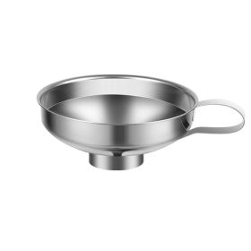 1 Pc Thickened Stainless Steel Wide Mouth Funnel | Large Diameter Jam Funnel (size: M)