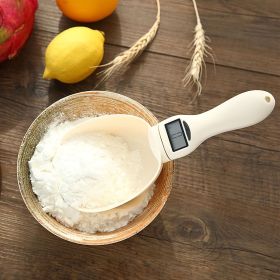 1pc Digital Measuring Spoon Scale | Detachable Kitchen & Lab Tool (Color: White)