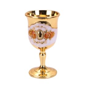 European Retro Wine Glasses | Goblets for Home & Bar (Color: Golden hyacinth)