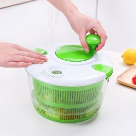 Vegetable & Fruit Dehydrator Spinner | Multifunctional Kitchen Tool (Color: GREEN-B)