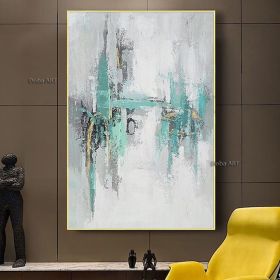 Hand Oil Painting on Canvas | Modern Abstract Wall Art (size: 100x150cm)