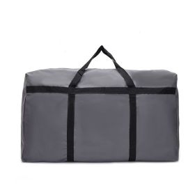 Heavy-Duty Extra Large Storage Bags for Clothing, Blankets, and College Supplies (Color: Grey, size: 100L)