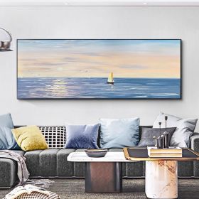 100% Handpainted gold foil circle large size square picture oil canvas painting abstract sitting room dining-room (size: 70x140cm)