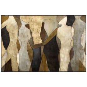 100% Hand Painted Abstract Oil Painting Wall Art Modern Retro Figure On Canvas Home Decoration For Living Room No Frame (size: 150x220cm)