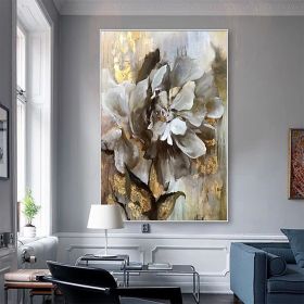 Handmade Flower Oil Painting on Canvas | Modern Abstract Wall Art (Style: 1, size: 150x220cm)