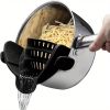 1pc Silicone Clip-On Pot & Pasta Strainer | Adjustable Kitchen Tool