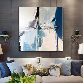 Hand Painted Abstract Oil Paintings on Canvas | Modern Wall Art (Style: 1, size: 90x90cm)