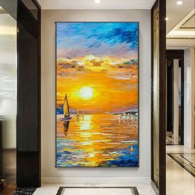 Handmade Abstract Oil Painting on Canvas | Modern Large Wall Art (Style: 1, size: 150x220cm)