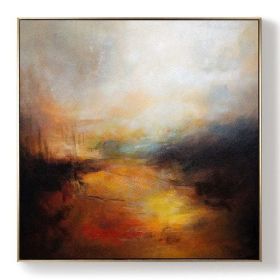 Hand-Painted Abstract Oil Painting | High-Quality Wall Art (size: 70x70cm)