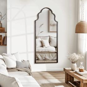 59"x24" Bronze Arched Full-Length Mirror | Bathroom & Bedroom Decor (size: 59"x24")