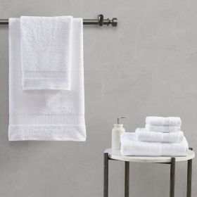 100% Egyptian Cotton 6 Piece Towel Set (Color: as Pic)