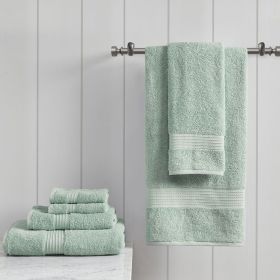 6 Piece Organic Cotton Towel Set (Color: as Pic)