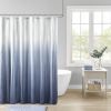 Ombre Printed Seersucker Shower Curtain | Modern Bathroom Decor