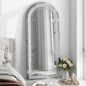 Arch Glass Large Full Length Mirror (Color: as Pic)