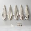 Embroidered Cotton Jacquard 6 Piece Towel Set