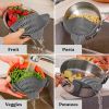 1pc Silicone Clip-On Pot & Pasta Strainer | Adjustable Kitchen Tool