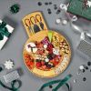 Kitchen Accessories Round Cheese Board With Cutlery Set