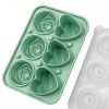 1pc Rose & Heart Ice Cube Tray | Silicone Ice Ball Mold