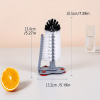 1pc 2-in-1 Cup Scrubber & Glass Cleaner | Suction Bottle Brush