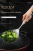 1pc Stainless Steel Slotted Spoon for Cooking | Metal Skimmer Spoon