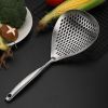 1pc Stainless Steel Slotted Spoon for Cooking | Metal Skimmer Spoon