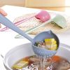 1pc Long Handle Soup Spoon With Filter Strainer - Multi-Functional 2 In 1 Cooking Colander And Kitchen Tool For Easy Soup Preparation And Straining