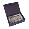 Ambrose Exquisite Tea, Sugar, Coffee Canisters with Tray in Crushed Diamond Glass in Gift Box