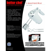 Better Chef 5-Speed Hand Mixer | 150W with Silver Accents