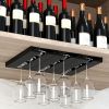 1pc Perforated Free Goblet Holder For Living Room Kitchen; Wine Glass Hanging Holder; Upside Down Red Wine Glass Hanging Holder For Kitchen Living Roo