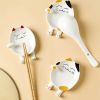 1pc Cat Ceramic Spoon Rest | Cute Kitchen Utensil Holder