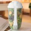 1pc Salad Cup; Household Salad Cup; Portable Salad Cup; Lunch Cup