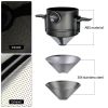 1 Pc Portable Foldable Stainless Steel Coffee Filter | Reusable Pour-Over Dripper