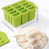 1pc Silicone Popsicle Mold with Wooden Sticks | Mini Ice Cream Maker