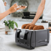 Better Chef 4-Slice Dual Control Toaster | Wide Slot Design