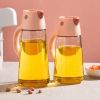 1pc Automatic Glass Oil Pot | Leak-Proof Kitchen Dispenser Bottle