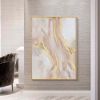 Handmade Abstract Pink & Gold Oil Painting | Modern Canvas Art