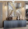 Large Hand-Painted Abstract Golden Oil Painting | Canvas Wall Art