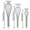 1pc Stainless Steel Balloon Whisk | Blending & Stirring Mixer